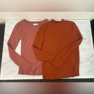 24/7 Maurices Soft Sweater Long Sleeve Shirt Women’s S Lightweight Lot Of 2